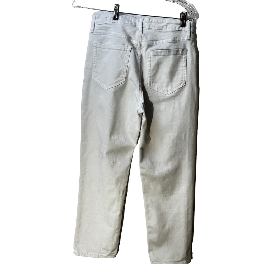 Ella Moss High Waist Straight Ankle White Jeans Womens Size 8 29 Juniors - Picture 5 of 10
